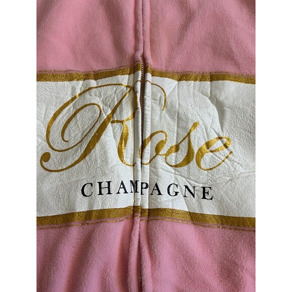 Tipsy Elves Rose Champagne Bottle Costume Hoodie Dress Zip Up Size 3XL - Picture 3 of 9